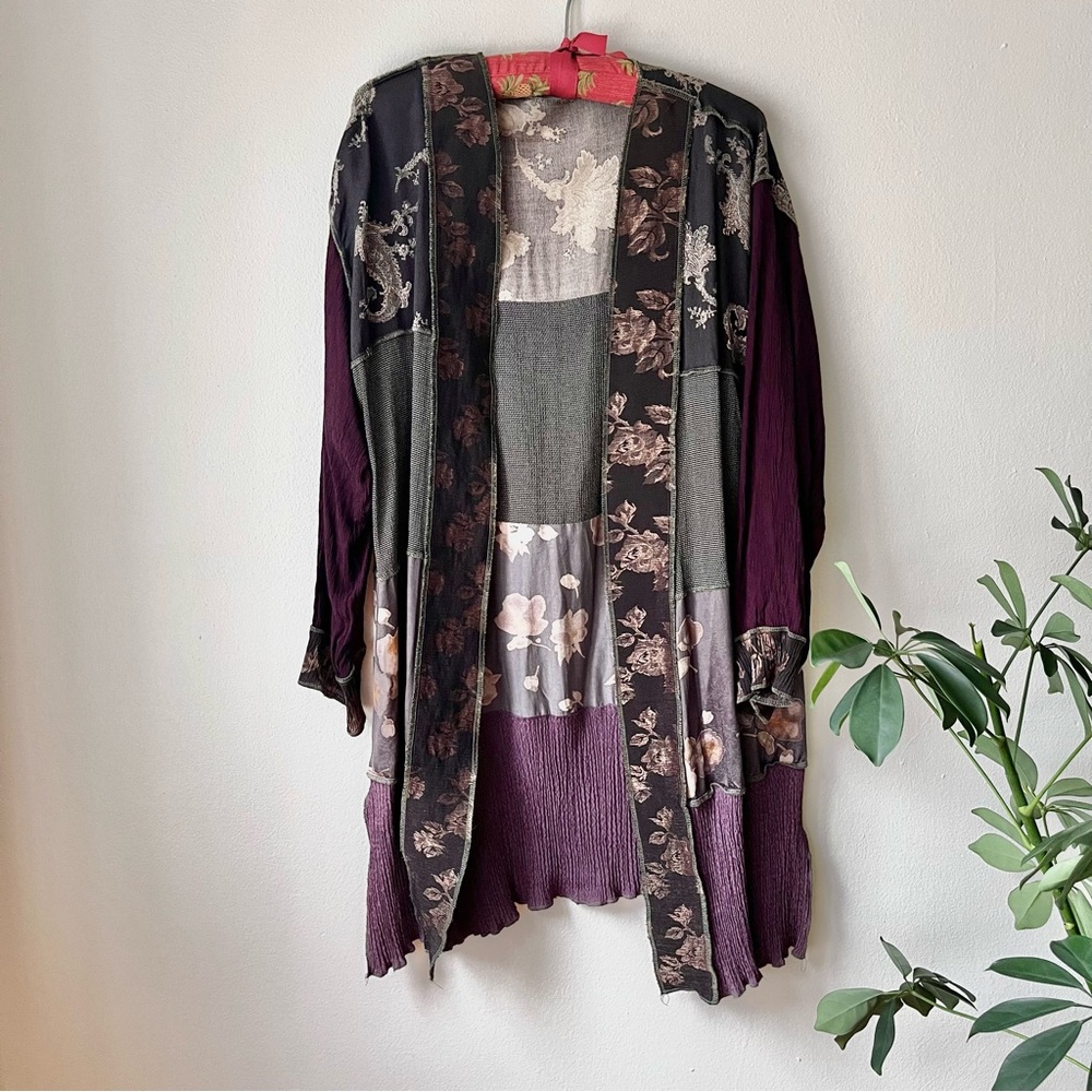 Patchwork Boho Cardigan - image 1